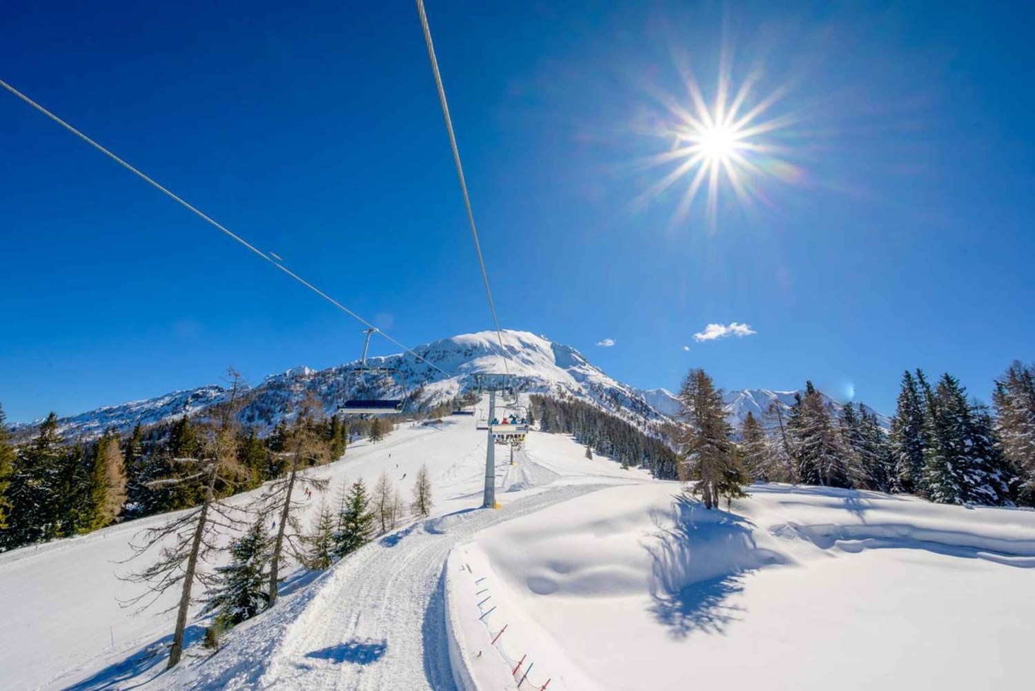 Aprica: karnet narciarski z przejazdem pociągiem w obie strony i autobusem wahadłowym