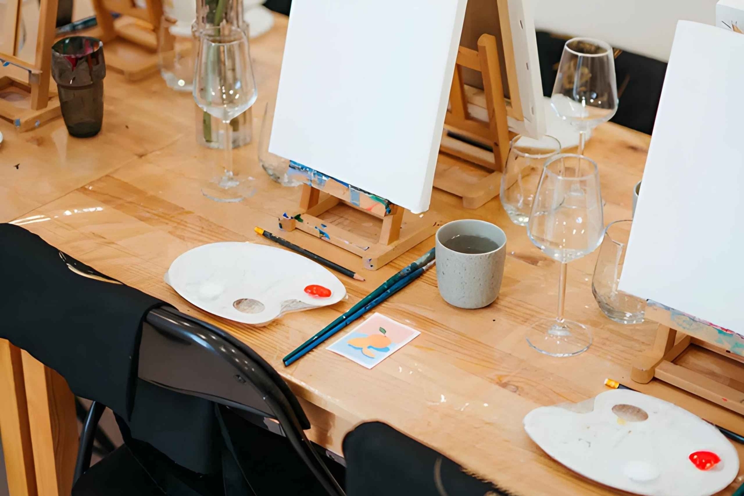 Esperienza di pittura Art and Wine Lab a Venezia e Milano