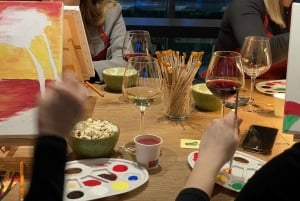 Esperienza di pittura Art and Wine Lab a Venezia e Milano
