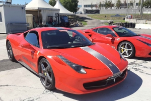 Fahre einen Ferrari 458 UND einen Alfa Romeo auf einer Rennstrecke inc Video