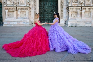 Märchenkleid im Herzen von Mailand (Fotograf separat)