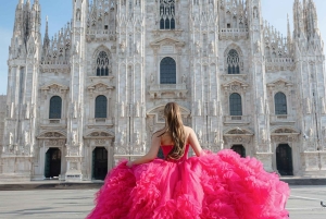 Märchenkleid im Herzen von Mailand (Fotograf separat)