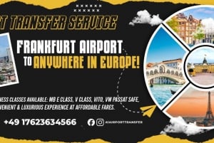 Frankfurt: Privé transfer Frankfurt Luchthaven & Stadscentrum