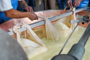 Från Bologna/Milano/Florens till Parma i 1:a klass: Parmigiano och Prosciutto DOP