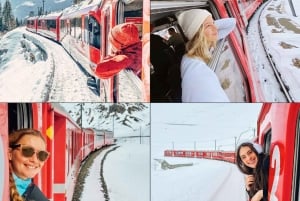 Von Mailand: Bernina Express Zug und St. Moritz Tour