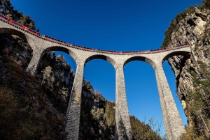 From Milan: Bernina Red Train & Lunch with Mountain Views