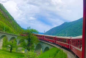 Desde Milán: Tren Rojo Bernina a St Moritz Tour guiado