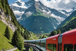Desde Milán: Tren Rojo Bernina a St Moritz Tour guiado