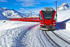 From Milan: Bernina Train, Swiss Alps & St. Moritz Day Trip