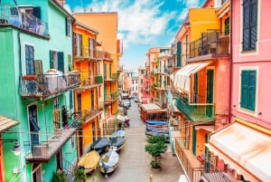 From Milan: Cinque Terre with Portovenere and Boat Cruise