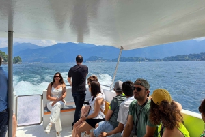 Desde Milán: Como, Lugano y Bellagio Crucero exclusivo en barco