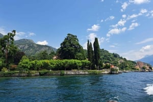 Desde Milán: Como, Lugano y Bellagio Crucero exclusivo en barco