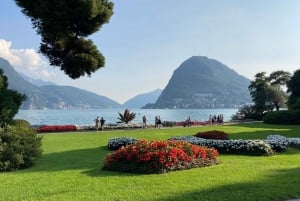 Z Mediolanu: Como, Lugano, Bellagio z prywatnym rejsem po jeziorze