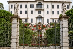 Från Milano: Villor vid Comosjön med färjor