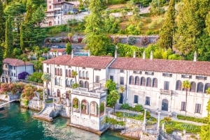 Från Milano: Villor vid Comosjön med färjor