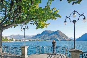 Z Mediolanu: Prywatna łódź do jeziora Como, Lugano i Bellagio