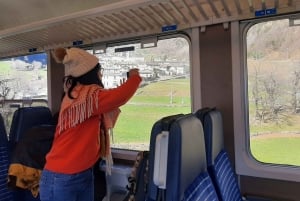 Milanosta: Berninan junamatkan kanssa.