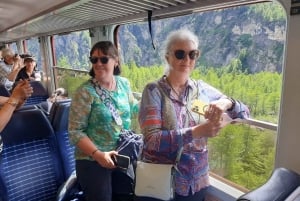 Milanosta: Berninan junamatkan kanssa.