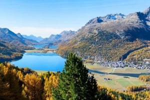 Från Milano: St Moritz & Alperna Dagstur med Bernina Röda Tåg