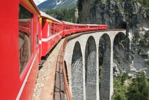 From Milan: Round-Trip Bernina Train Ticket to Saint Moritz