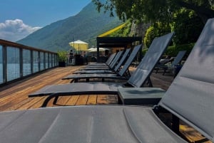 Lago Como: Aluguer de Vespa por um dia inteiro e espreguiçadeiras no Beach Club