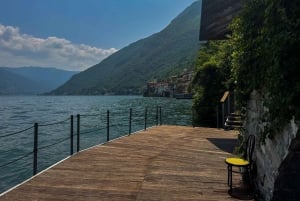 Lago Como: Aluguer de Vespa por um dia inteiro e espreguiçadeiras no Beach Club