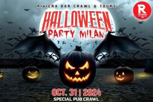 A lendária festa de Halloween Pub Crawl em Milão!