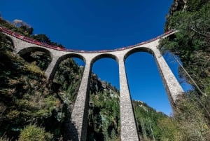 Milan : Billets pour les trains de la Bernina et des Glaciers et visite de Sankt Moritz