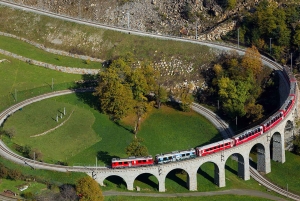 Milán: viaje en el tren rojo Bernina y tour de 1 día de St. Moritz