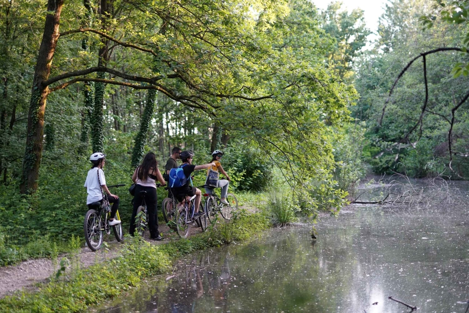 Milan: Bike Tour with Picnic on the turtle lake