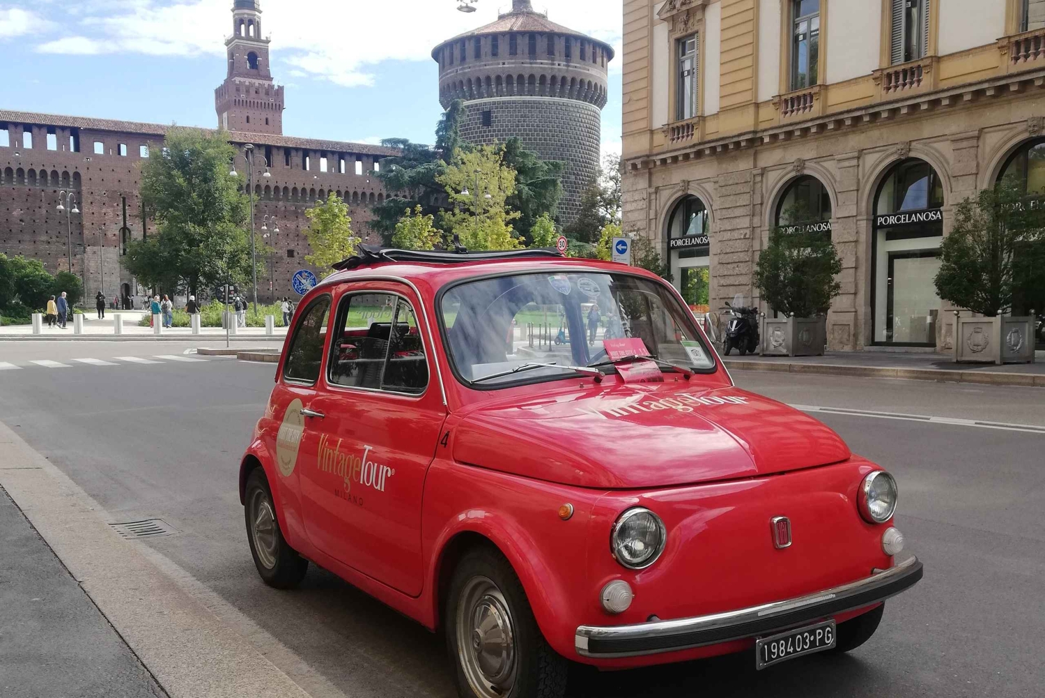Milano: Kanaltur med Vintage Fiat 500 (2 timer, 2 stopp)