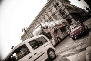 Milan: Grand Tour by Vintage Red Fiat 500 (4 Hs, 4 stops)