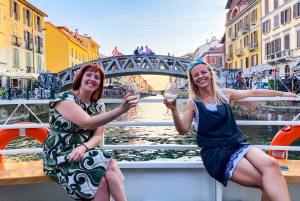 Navigli District Canal Boat Tour with Aperitivo
