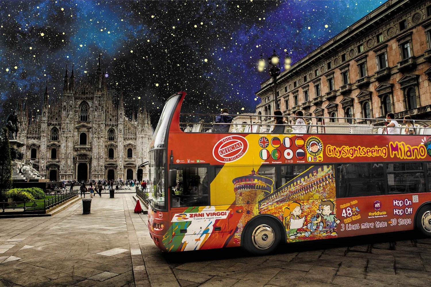 Milan: Night Tour by Bus