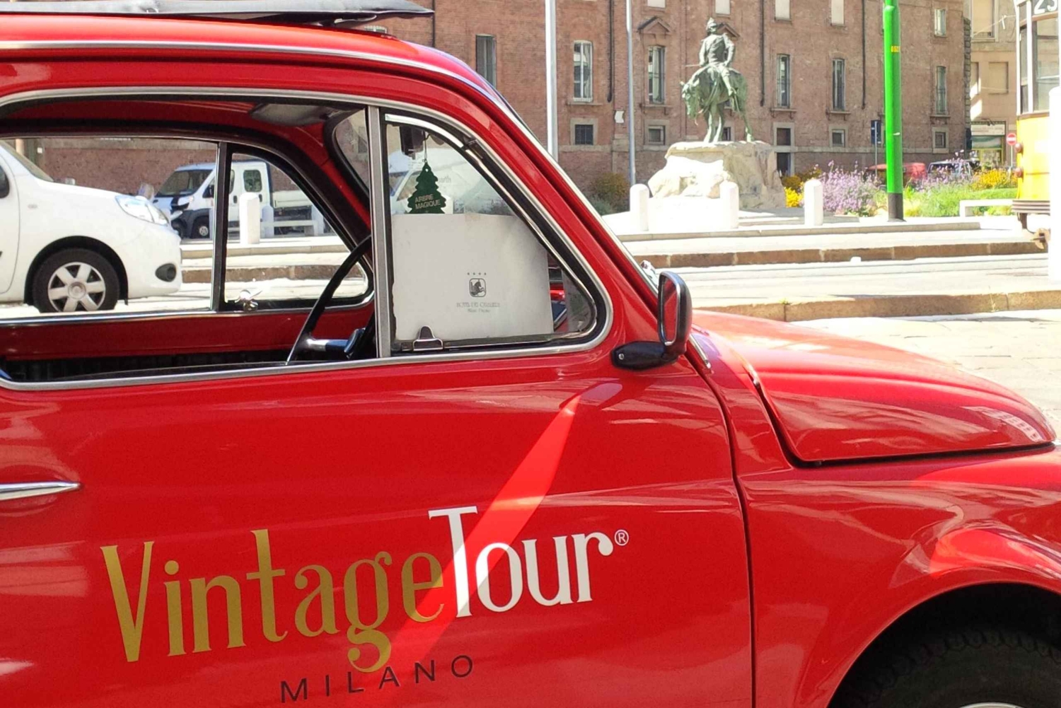 Mediolan: Nocna wycieczka zabytkowym Fiatem 500 (3 godz., 3 przystanki)