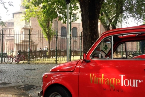 Milan: Night Tour by Vintage Fiat 500 (3hs, 3stops)
