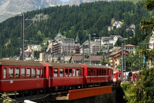 Milano: Privat dagstur till St Moritz med resa med Bernina Express
