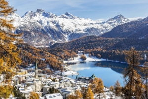 Milano: Privat dagstur till St Moritz med resa med Bernina Express
