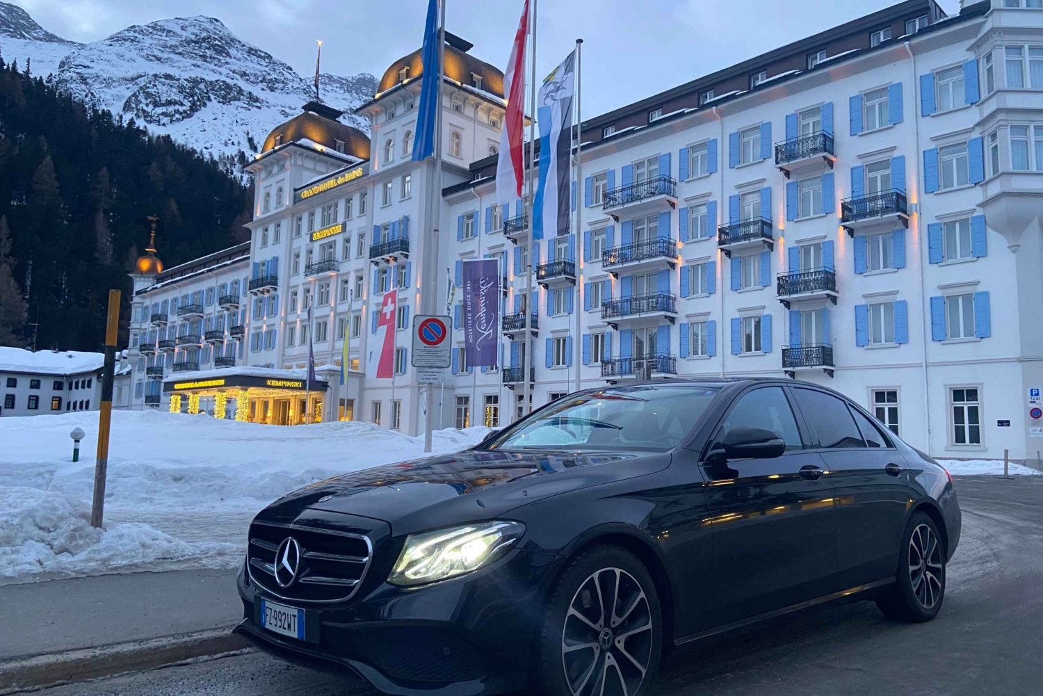 St. Moritz: Privé transfer van/naar luchthaven Malpensa