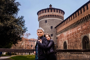 Milan: Professional Photoshoot Outside Sforza Castle