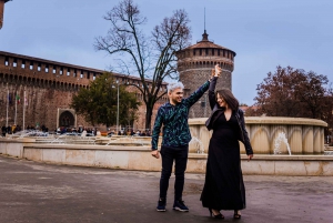 Milan: Professional Photoshoot Outside Sforza Castle