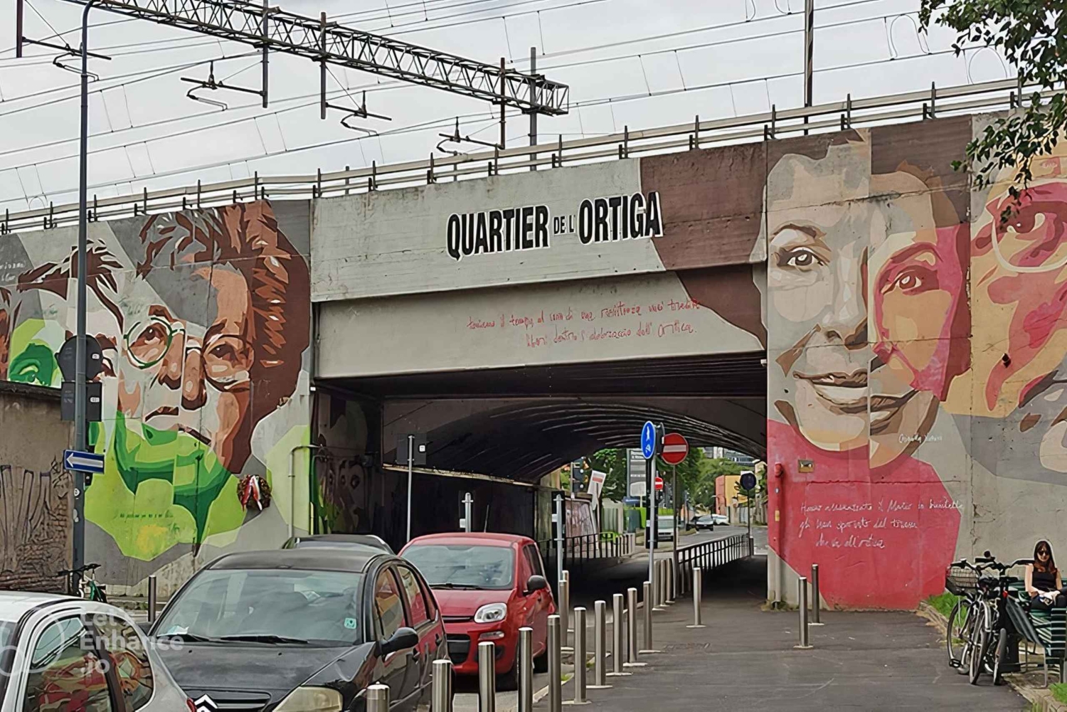 Milano: Ortican, Milanon ulkoilmamuseon, katutaidekierros.