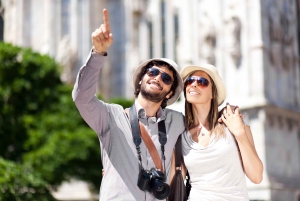 Ljudguide-guidad tur i Milano med provsmakningsbox