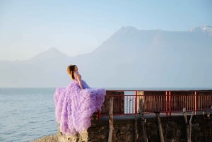 Photoshoot with a fairytale Dress in the heart of Milan