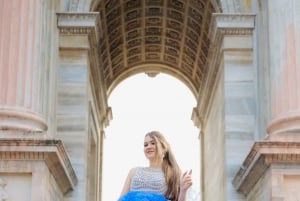 Photoshoot with a fairytale Dress in the heart of Milan