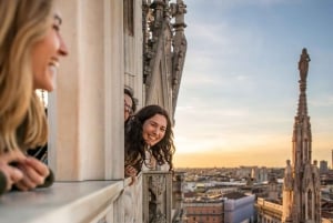 Skyward Soiree: Odkrywanie Duomo i panoramiczne cuda na dachu