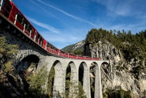 From Milan: Bernina Express Train and St. Moritz Tour by Bus