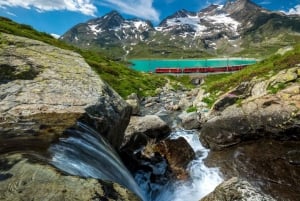 From Milan: Bernina Express Train and St. Moritz Tour by Bus