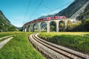 From Milan: Bernina Express Train and St. Moritz Tour by Bus