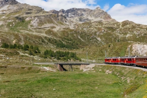 Tirano to St. Moritz: Bernina Red Train Return Day-Ticket